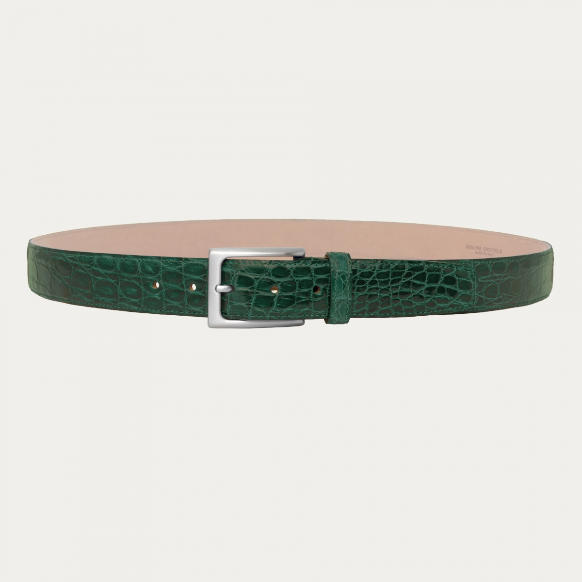 Luxus Grüner Krokodilledergürtel