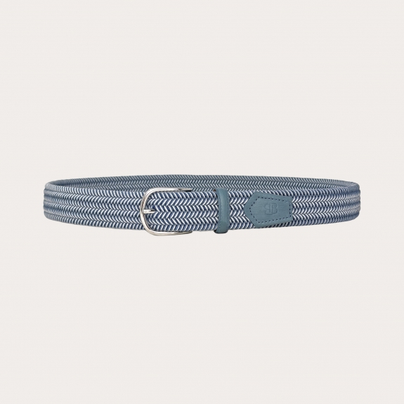 Nickel-Free Blue Jeans and White Elastic Belt