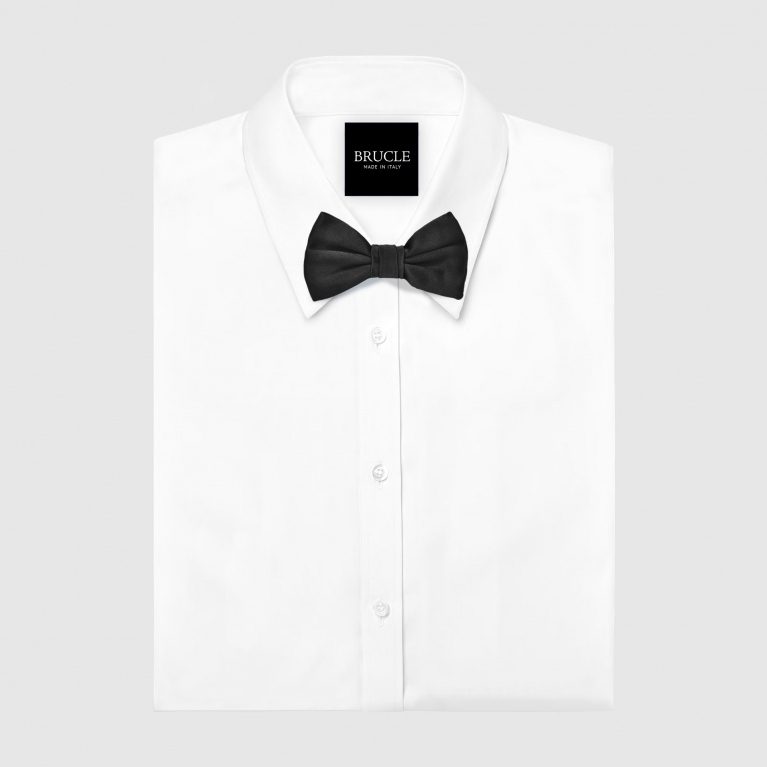 Silk Pre-tied Bow tie, black