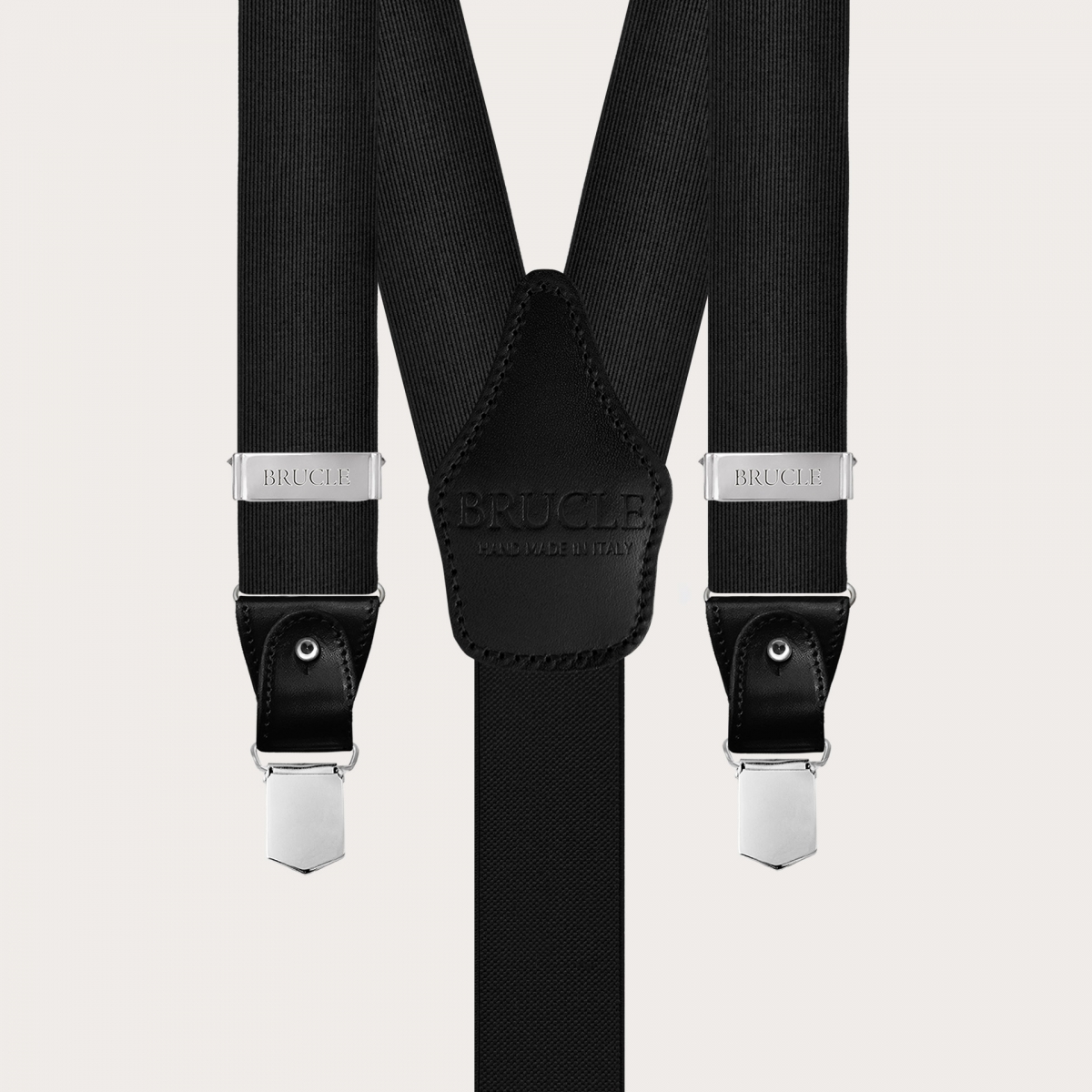 Bretelles larges en soie noir