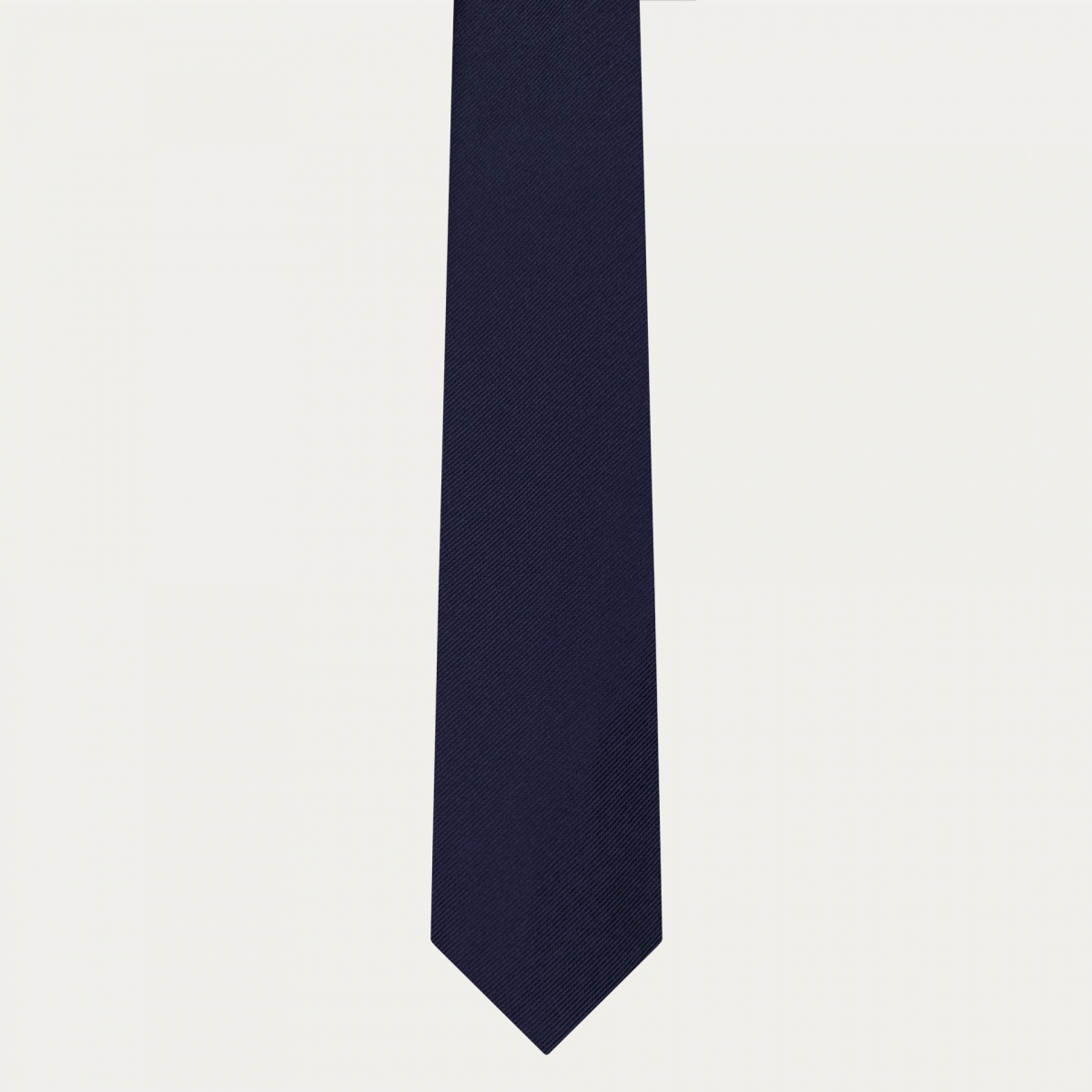 Cravate classique en soie bleu marine