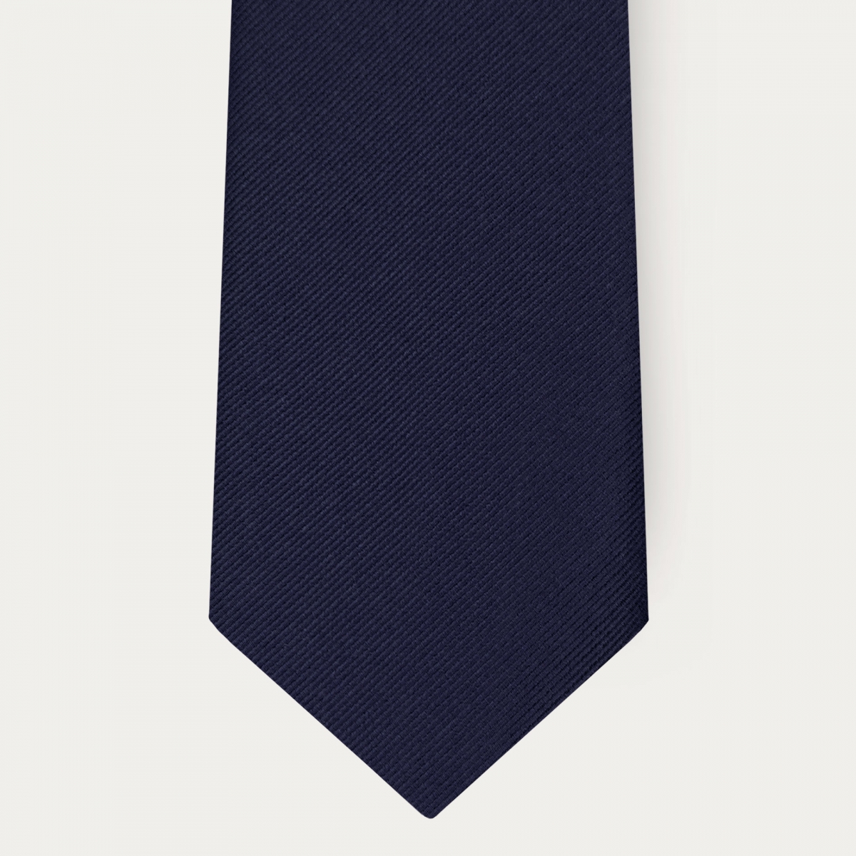 Corbata clásica de seda azul marino