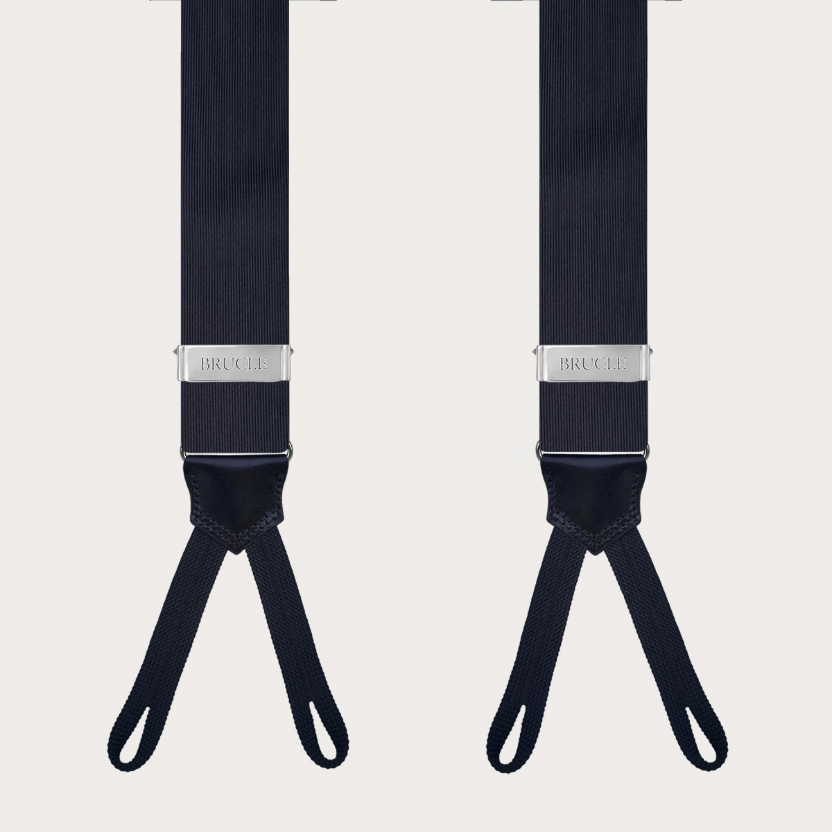 Hosenträger zum knöpfen, blue navy Seide