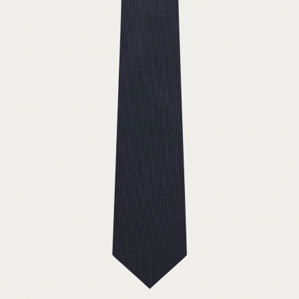 Corbata de seda azul marino para hombre