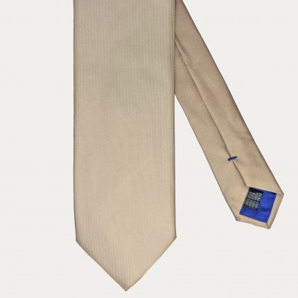 8 cm champagne silk tie