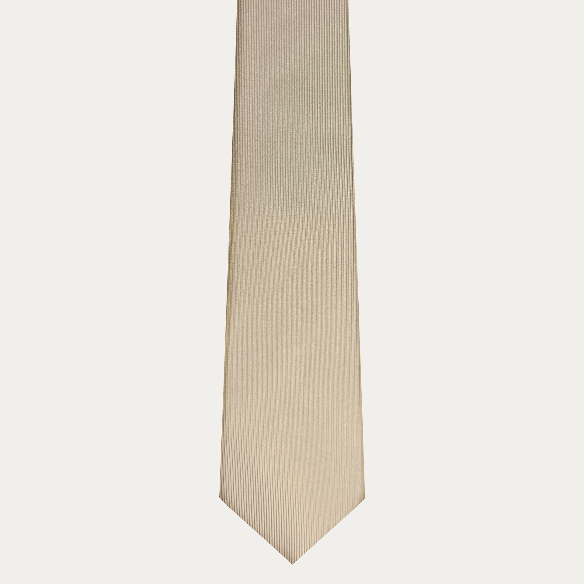 8 cm breite Krawatte aus Champagnerfarbener Seide
