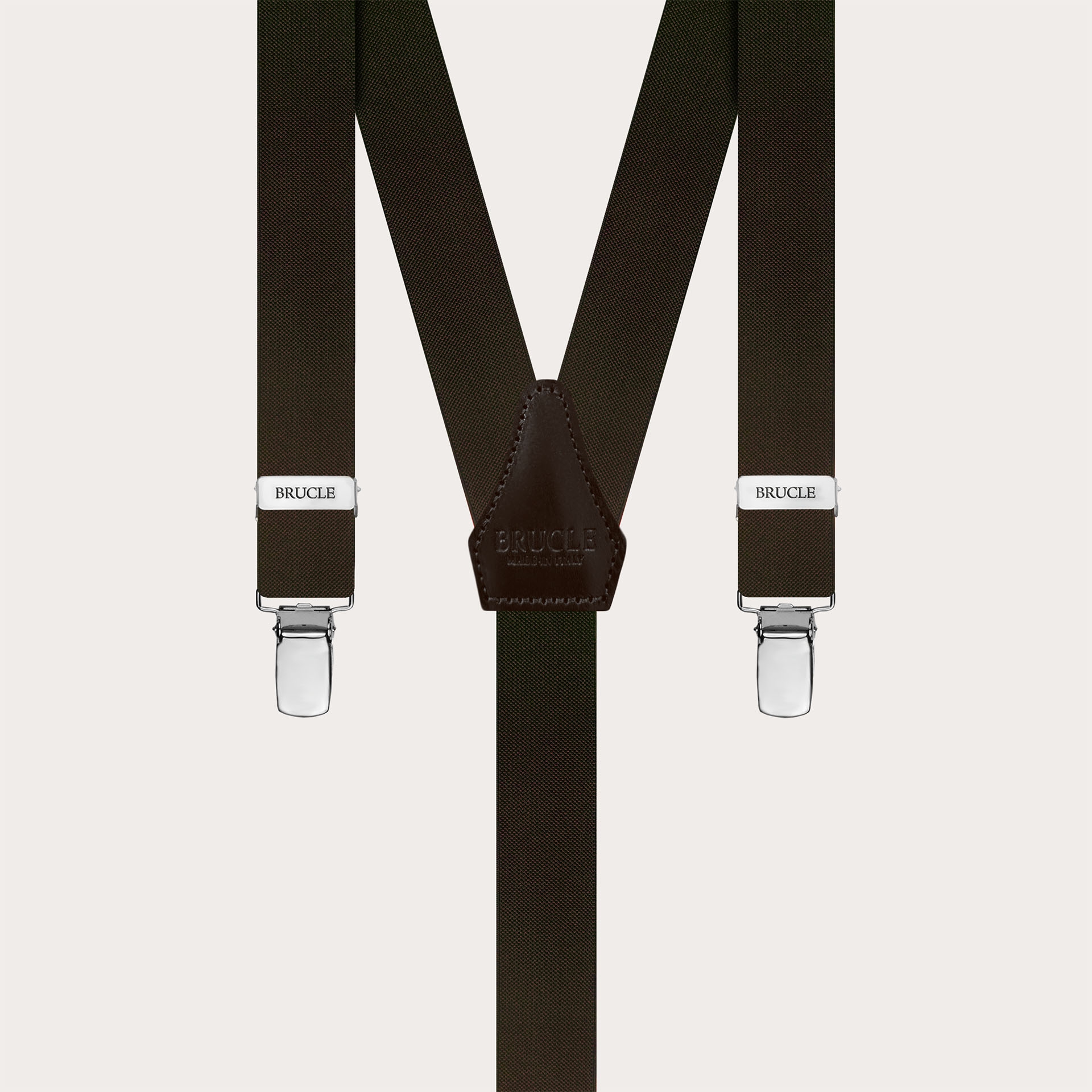 Bretelles fines en Y marron foncé