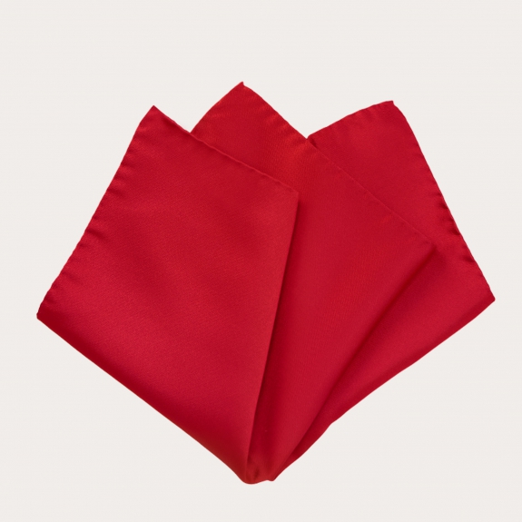 Cromoncent Camicia Uomo Maniche Lunghe Con Cravatta E Fazzoletto Abbinati - Set Completo Elegante, Taglie S-4XL, Rosso