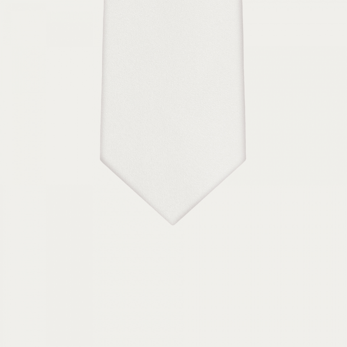 Weißes Satin-Krawatte und Einstecktuch Koordinationsset