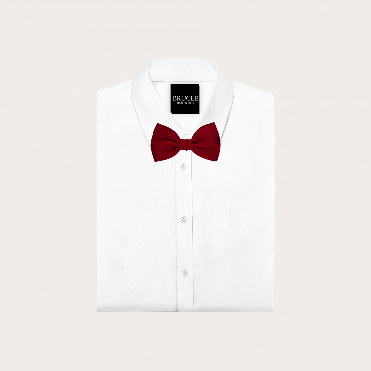 Papillon bordeaux in raso di seta da annodare