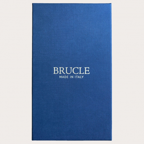 Bretelles fines en soie paisley bordeaux pour boutons