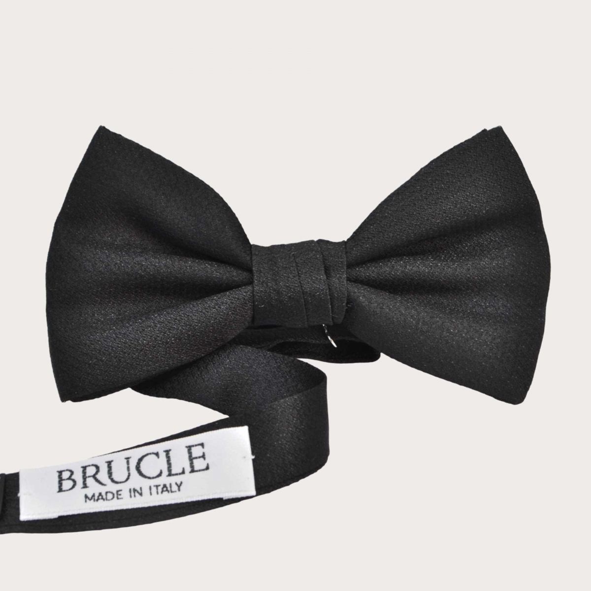 Black embossed silk bow tie