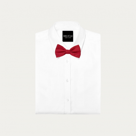 Rote Jacquard-Seidenfliege