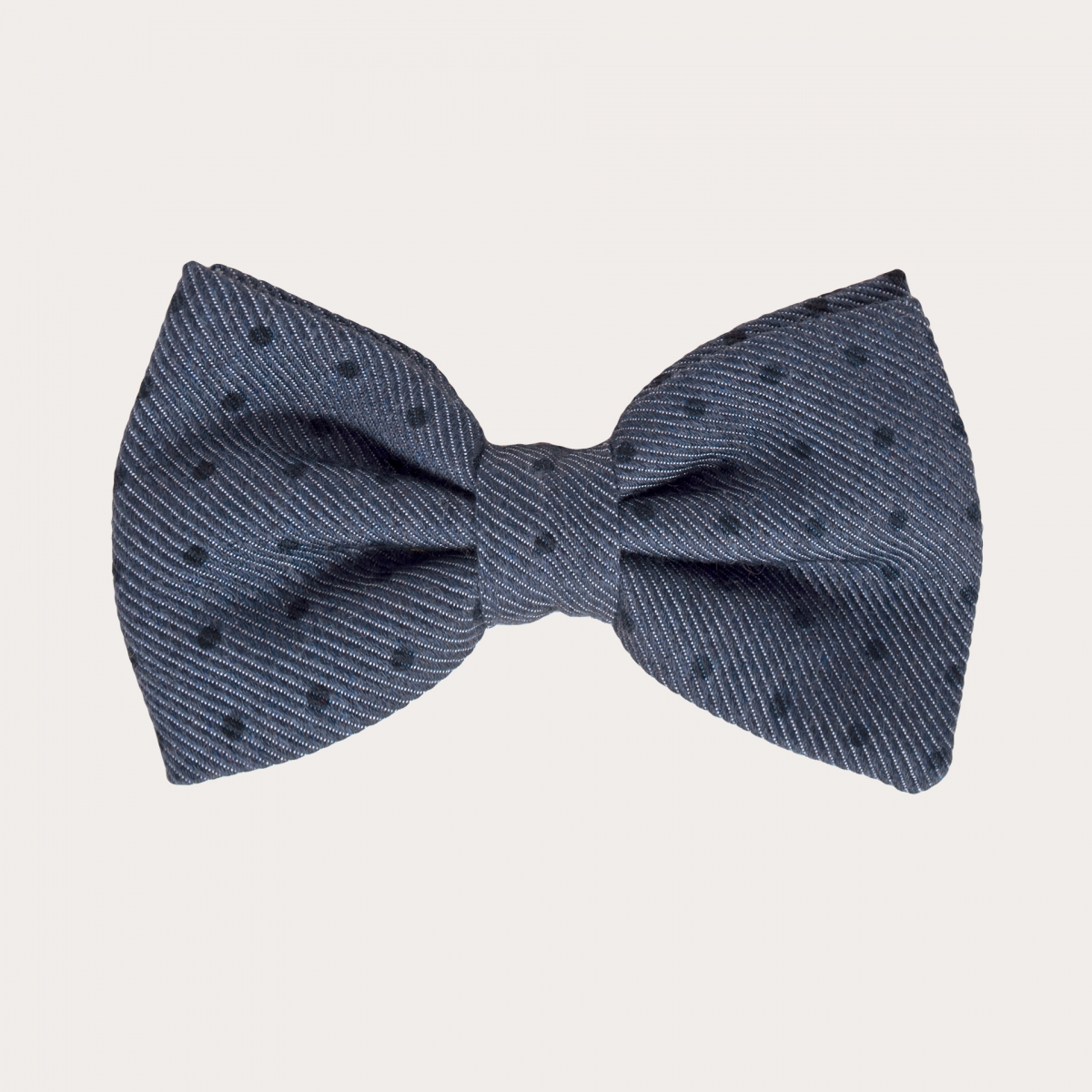 Polka dot bow tie in powder blue