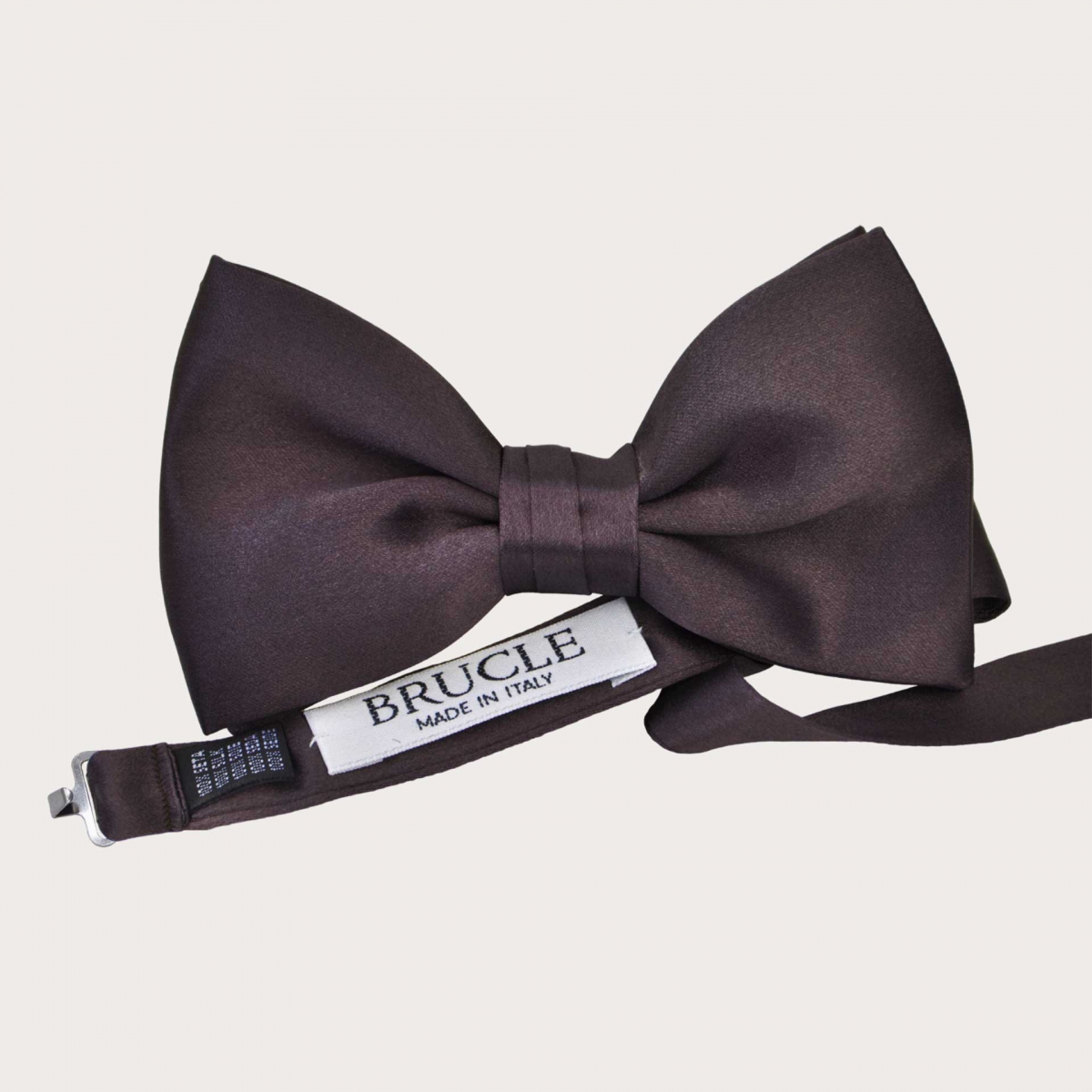 Burgundy satin bow tie