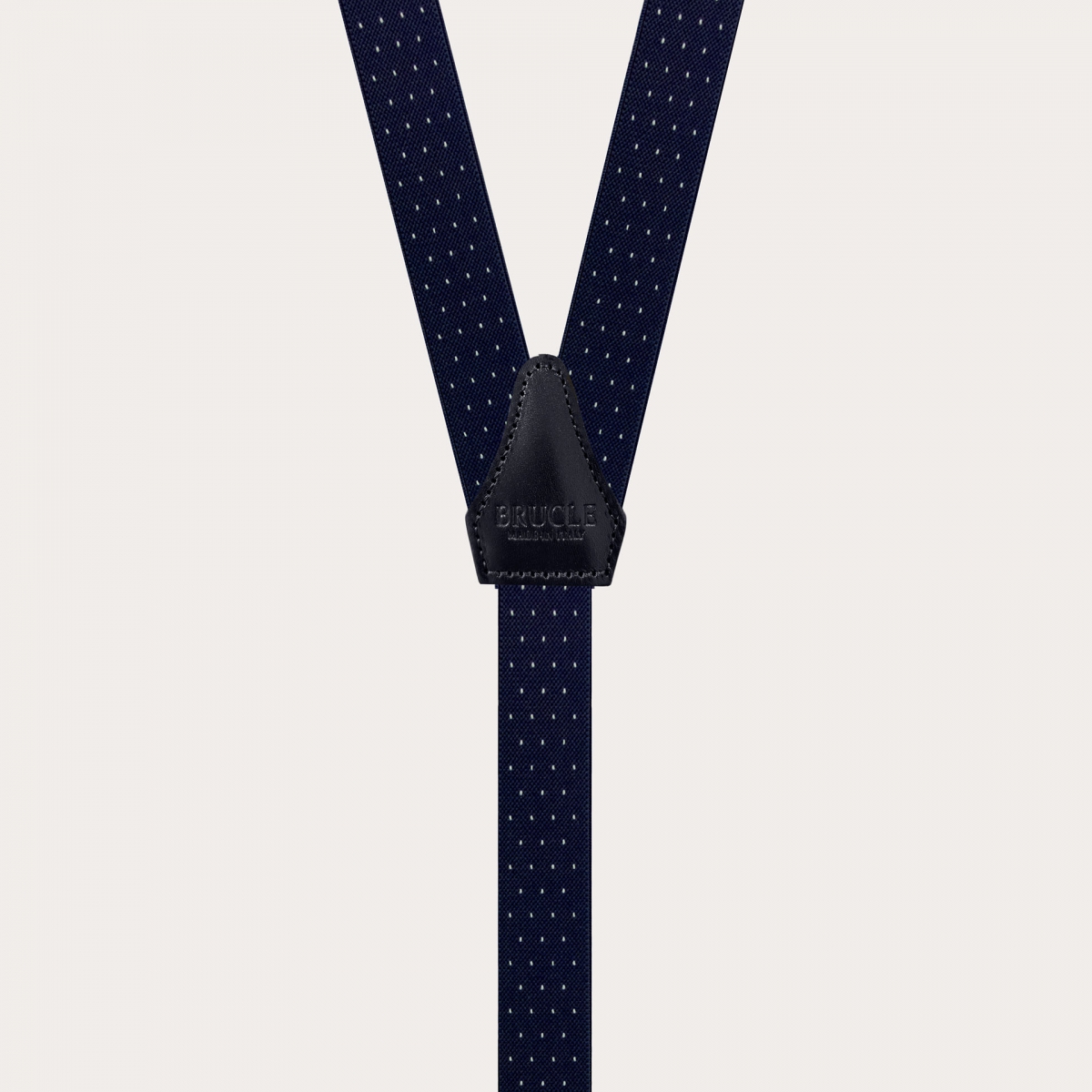 Bretelle strette puntaspillo blu con asole