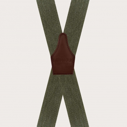 Tirantes extra largos verdes efecto denim