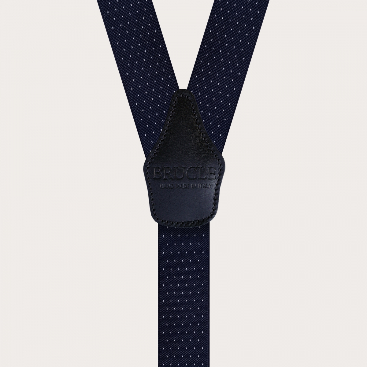 Bretelles extra longues en Y avec motif à pois