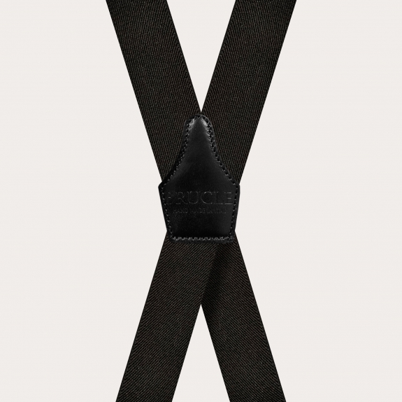 Bretelles noires extra longues en X