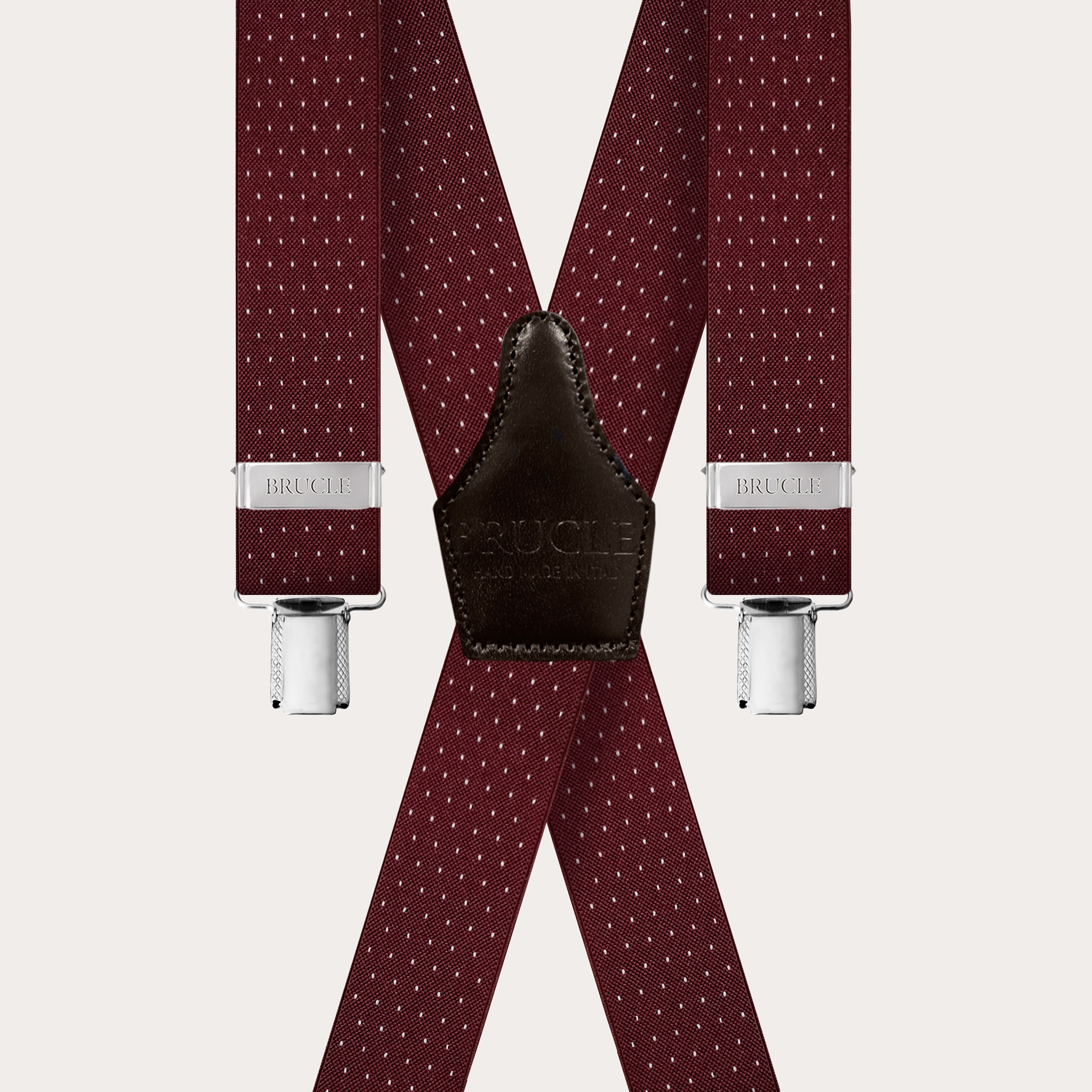 Bretelle extra lunghe a X bordeaux puntaspillo