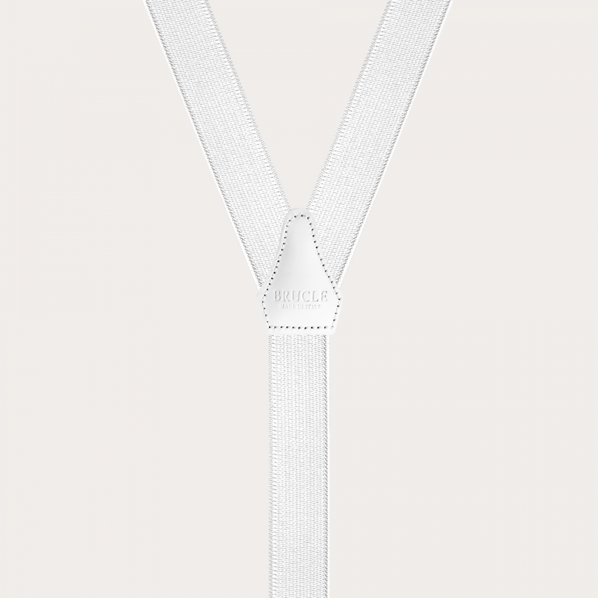 White satin suspenders | Button loops