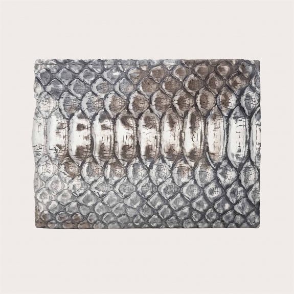 Portefeuille de luxe en python nubuck dégradé
