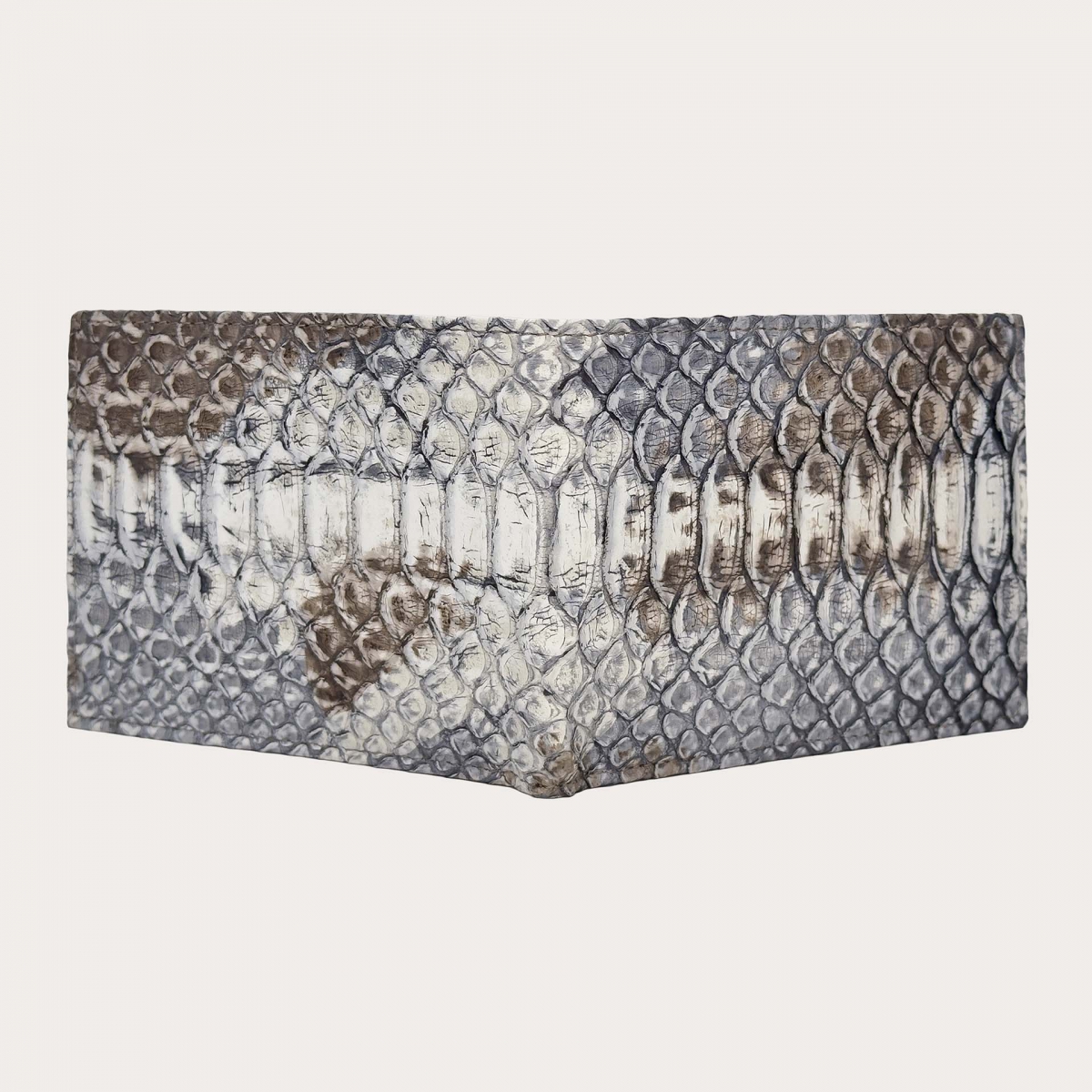 Portefeuille de luxe en python nubuck dégradé