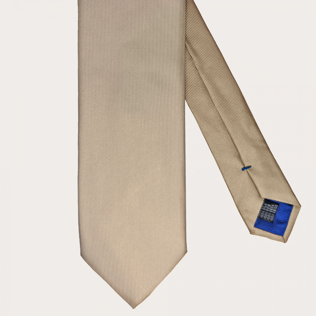 Cravate pour femme en soie couleur champagne