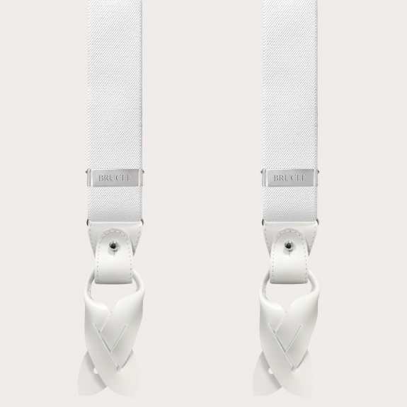 Tirantes blancos extralargos para hombre