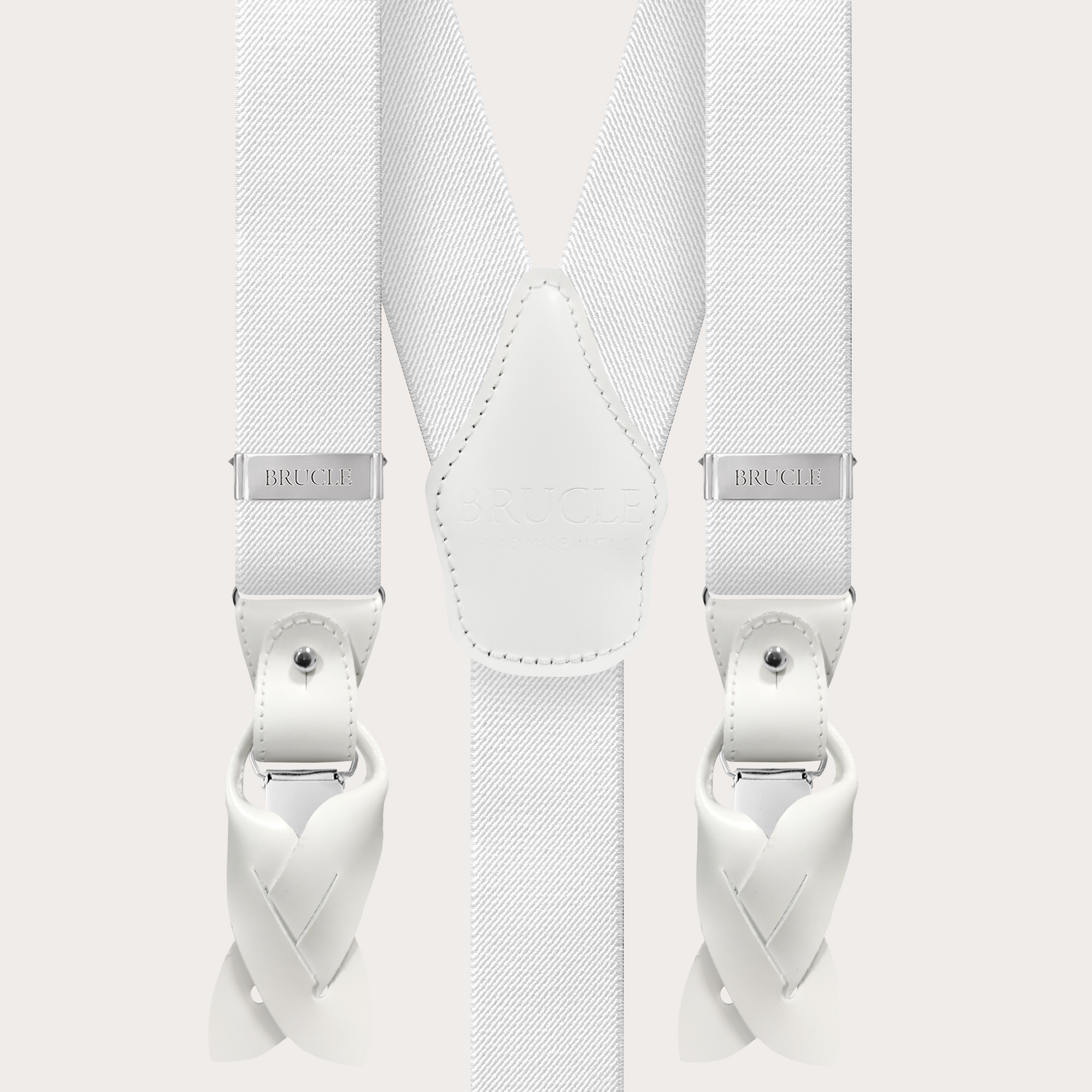 Tirantes blancos extralargos para hombre