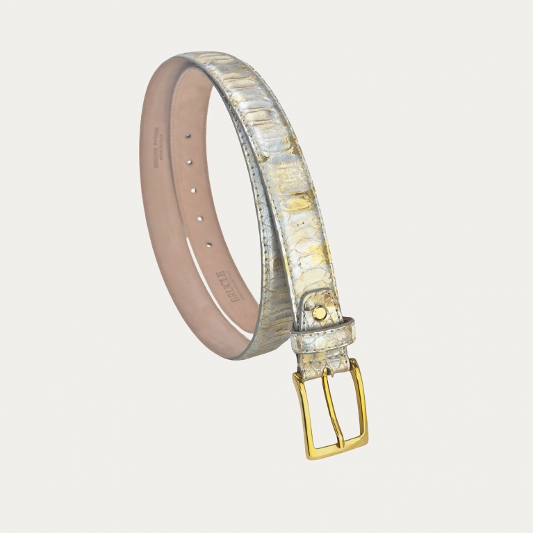 Rock and gold python belt