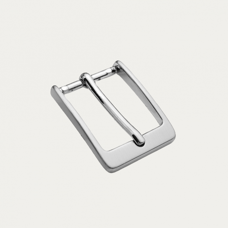 Hebilla de latón satinado sin níquel para cinturones de 30 mm
