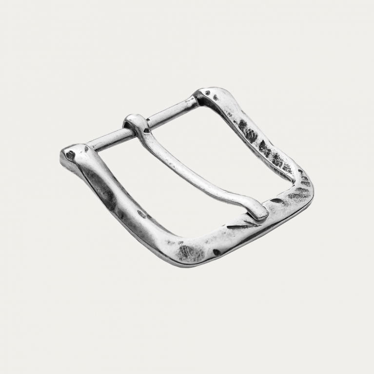 Hebilla H40 en plata inglesa sin níquel