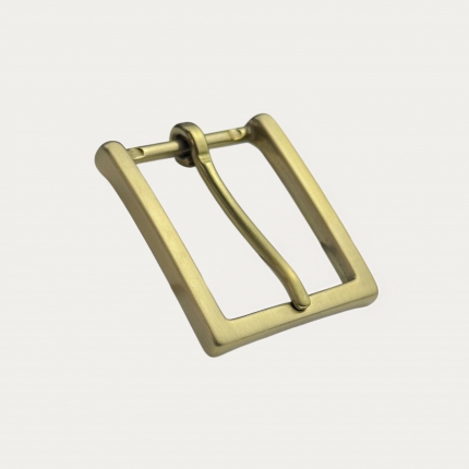 Boucle dorée satinée sans nickel pour ceintures H30