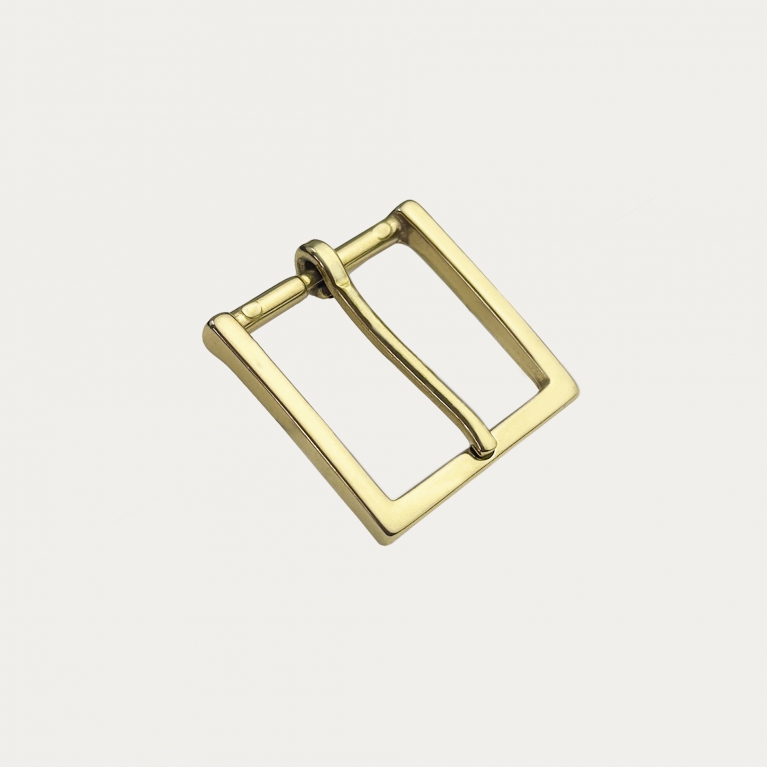 Glänzende goldene Schnalle für Gürtel mit 35 mm Höhe