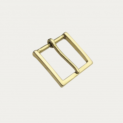 Polished gold buckle for 35 mm high belts