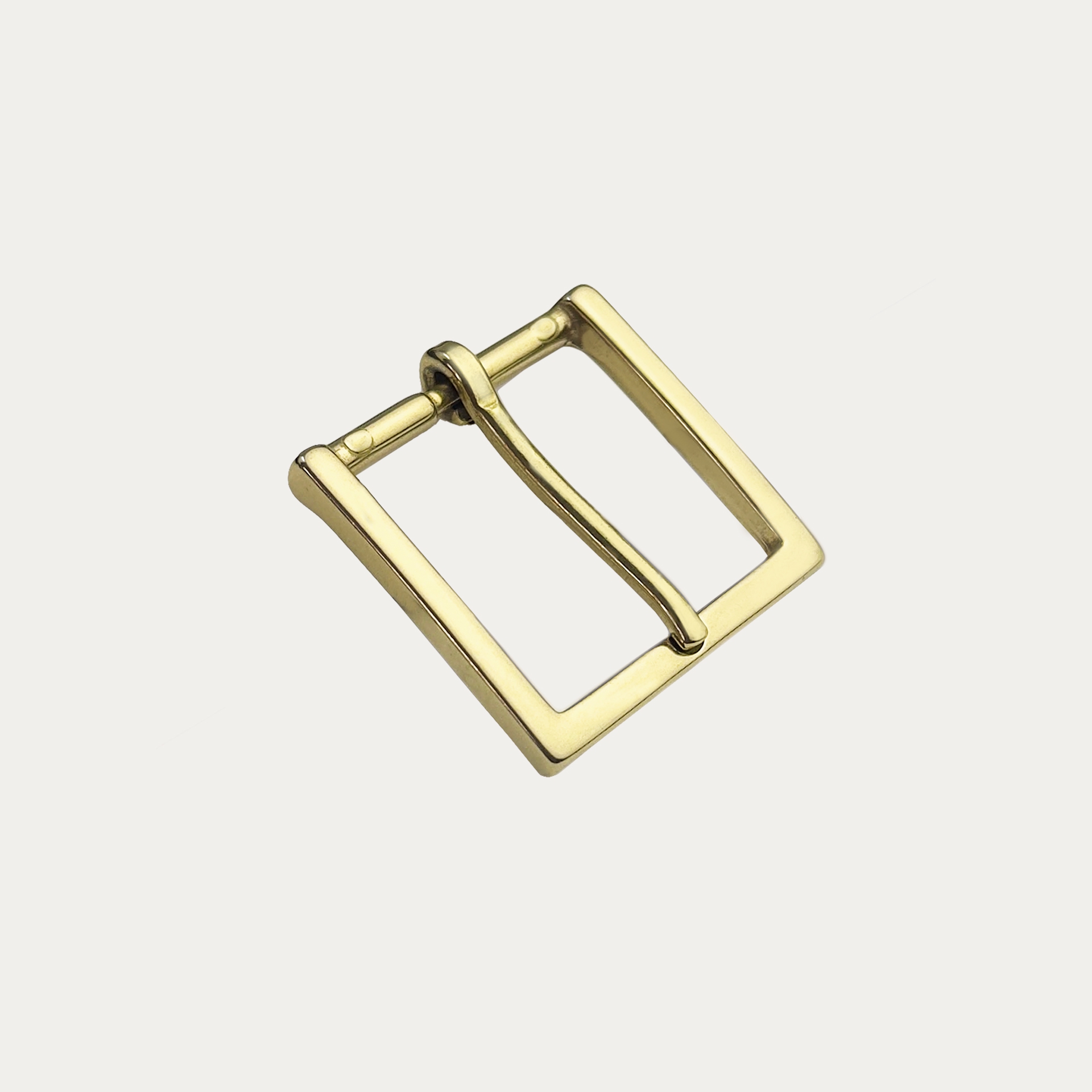 Fibbia oro lucida per cinture con altezza 35 mm