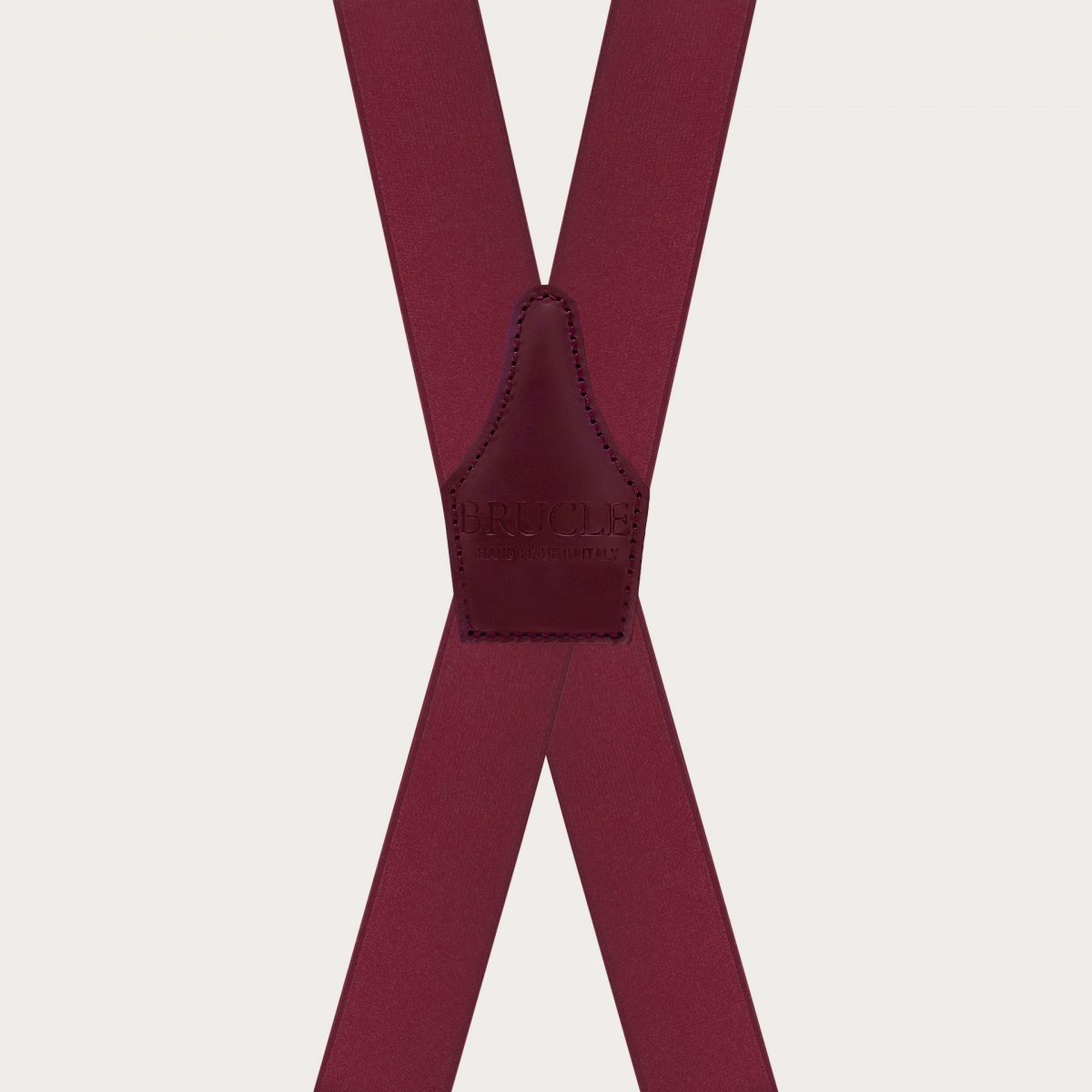 Elegante bordeaux X-Rücken Satin elastische Hosenträger