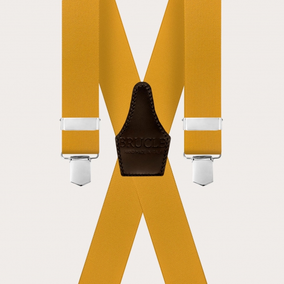 Tirantes amarillo mostaza con espalda en X