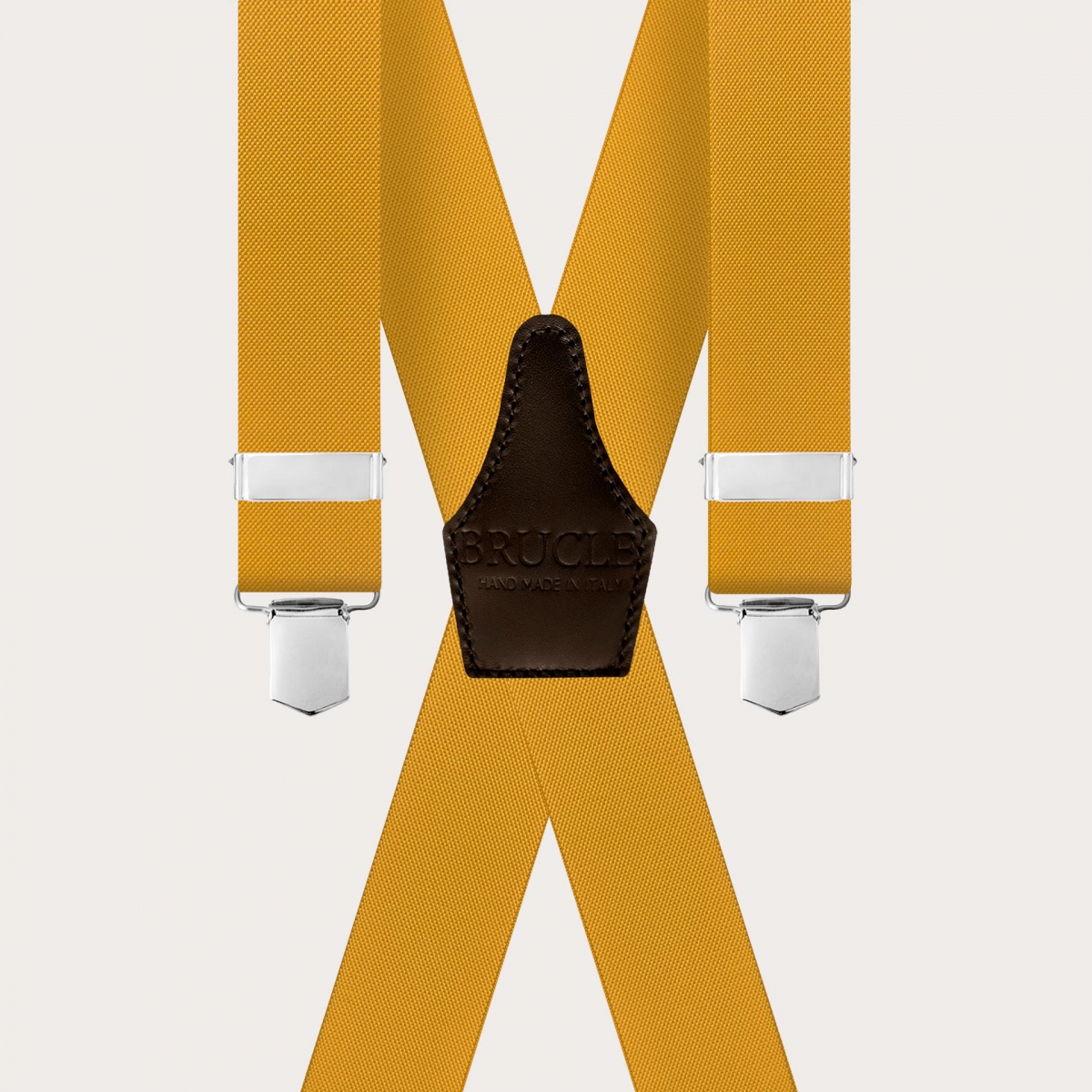 Bretelles jaune moutarde dos en X