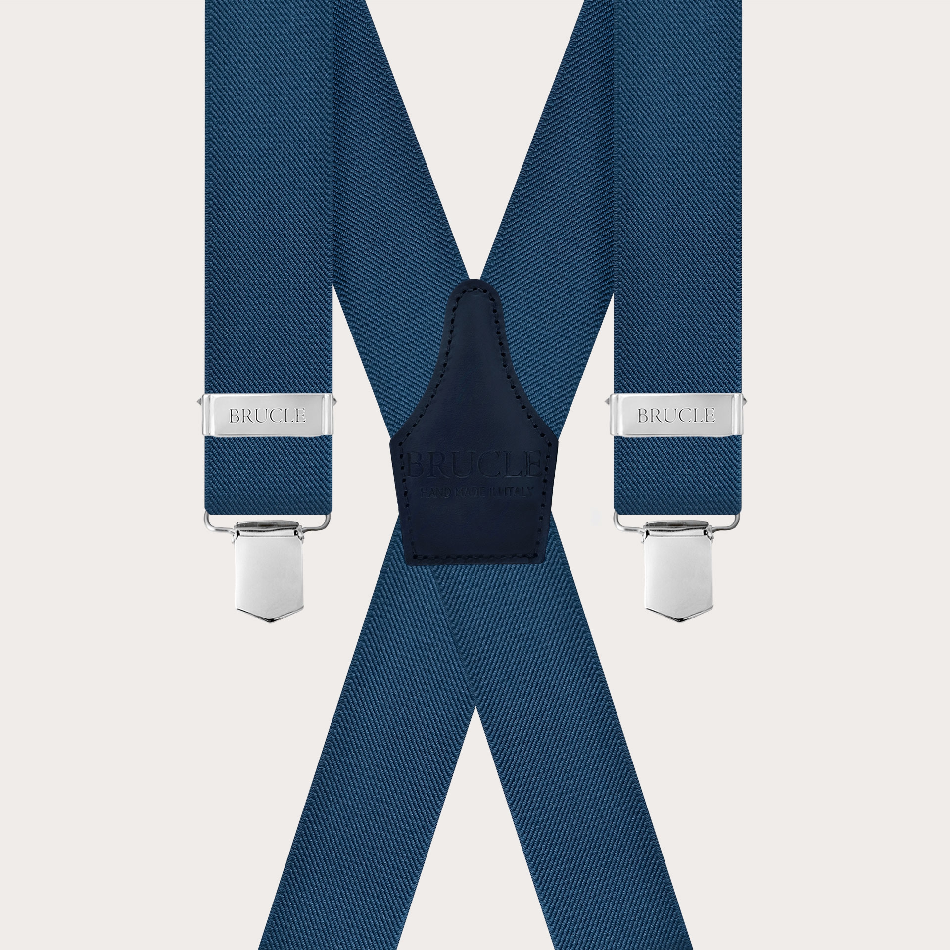 Tirantes azul aviador con 4 clips