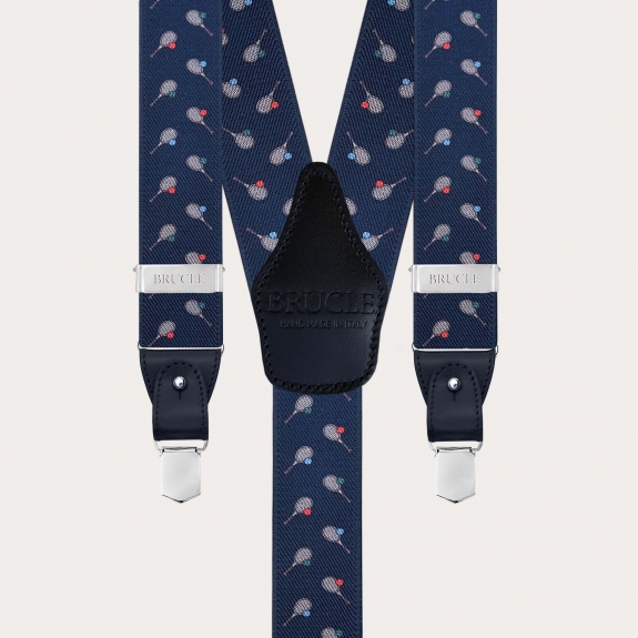 Bretelles homme motif tennis à double usage