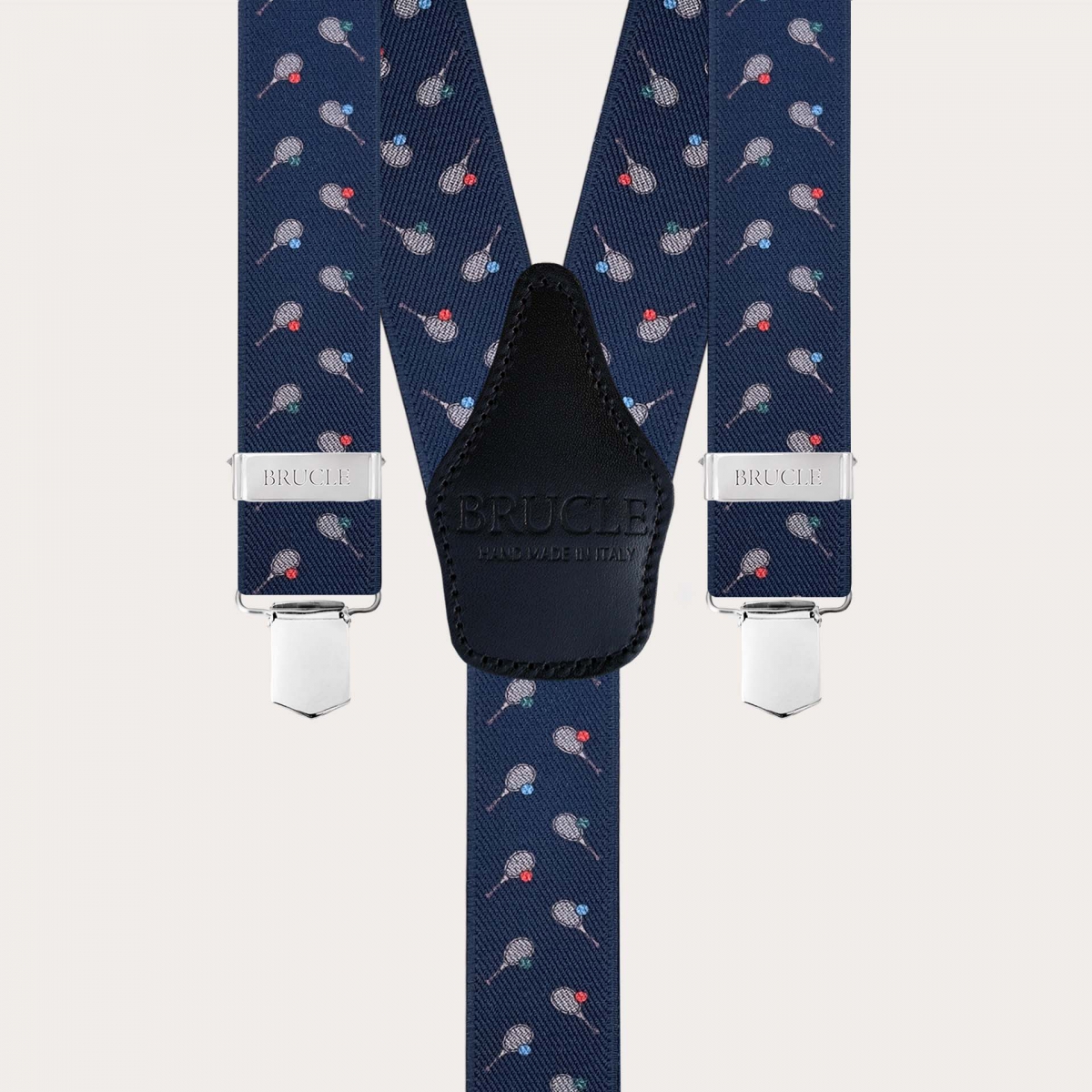 Tirantes en Y con pinzas, diseño de tenis