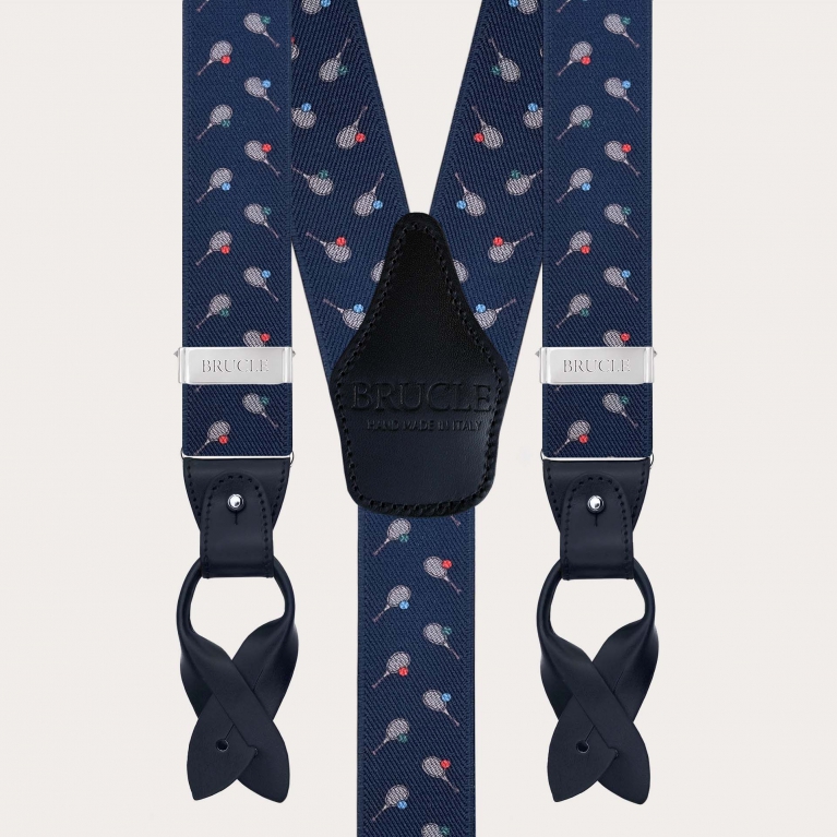 Bretelles homme motif tennis à double usage