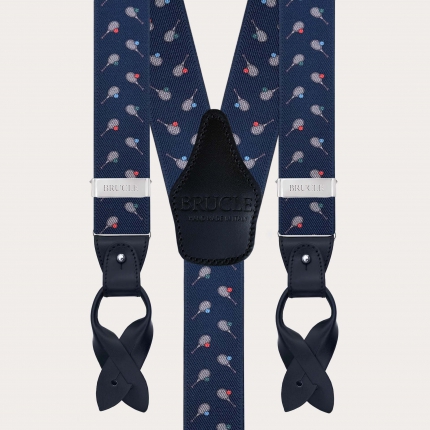 Bretelles homme motif tennis à double usage