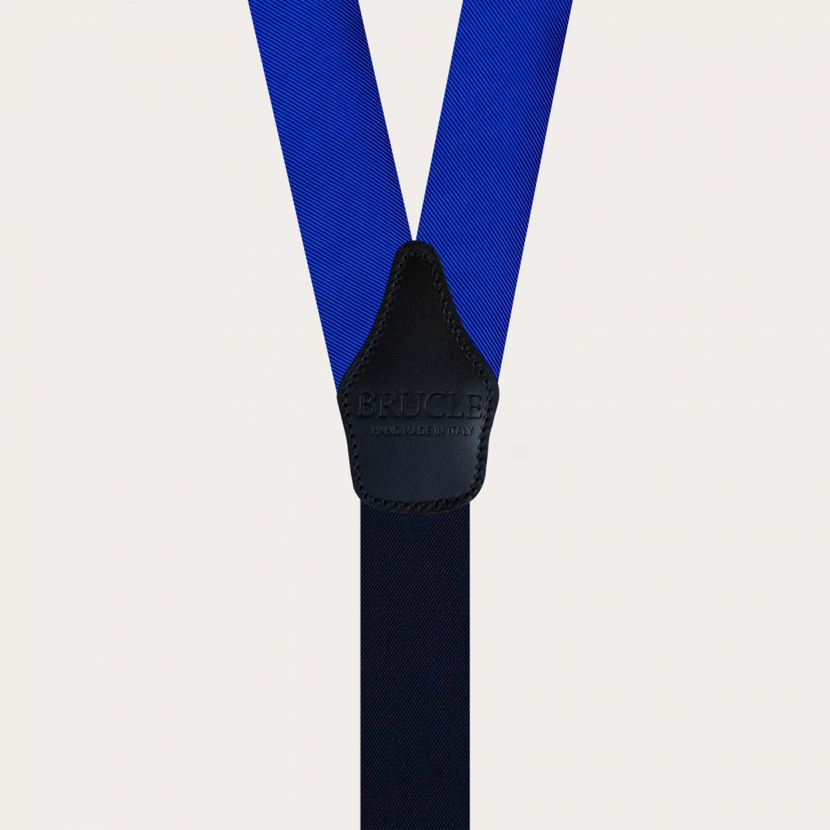 Bretelle uomo in seta blu royal