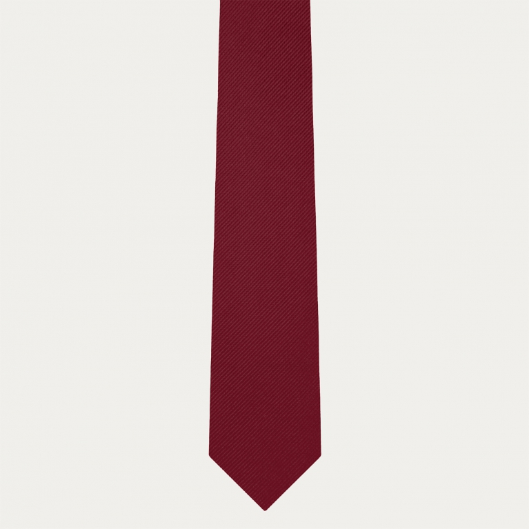 Burgundy silk women’s tie