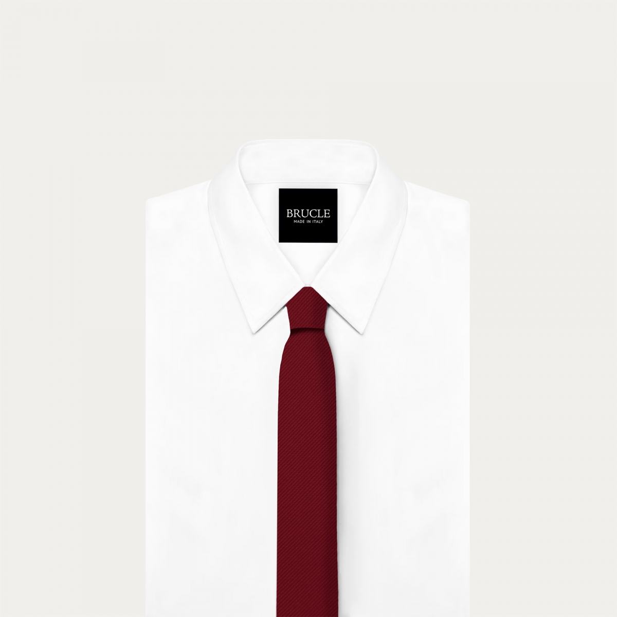 Cravate femme bordeaux en soie
