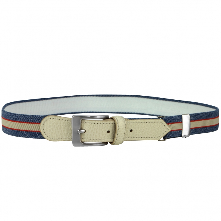 Cinturón denim beige para niño
