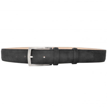 Grey suede belt